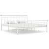 vidaXL sengestel 180x200 cm metal hvid