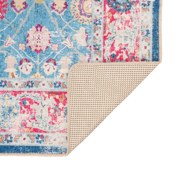 vidaXL gulvtæppe 80x150 cm vaskbart og skridsikkert flerfarvet