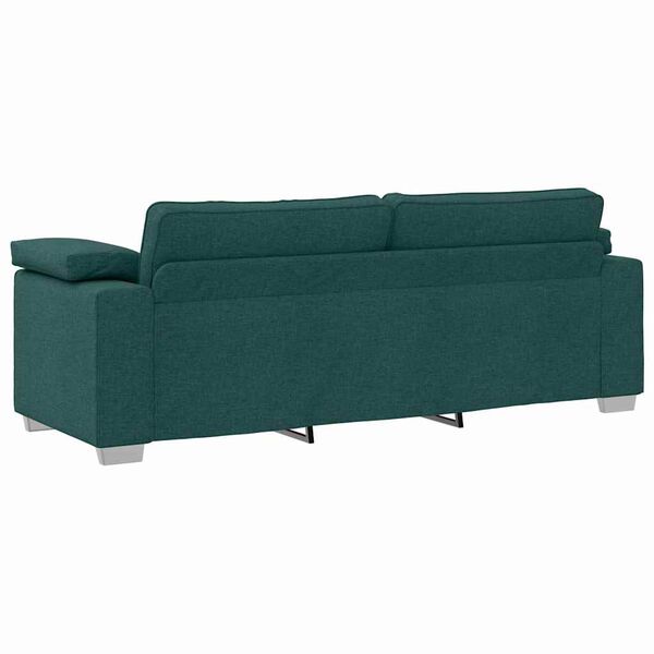 vidaXL Sofa M&oslash;rkegr&oslash;n 219 x 77 x 82 cm Stof