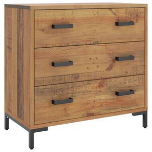 vidaXL kommode 75x35x70 cm massivt fyrretr&aelig;