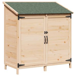 vidaXL Have Skur Naturfarvet 106,5 x 56 x 113,5 cm Massivt Fyrretr&aelig;