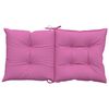 vidaXL stolehynder med lav ryg 4 stk. 100x50x7 cm stof pink