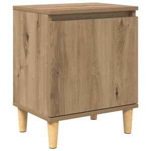 vidaXL Natskab Artisan Egetr&aelig; 40 x 30 x 50 cm Konstrueret tr&aelig;