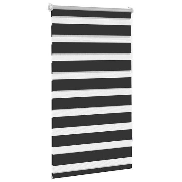 vidaXL zebragardin 70,9x120 cm stofbredde 66,7 cm sort