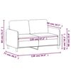vidaXL 2-personers sofa 120 cm fl&oslash;jl brun