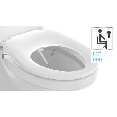 EISL toiletsæde med soft-close og spraysystem hvid