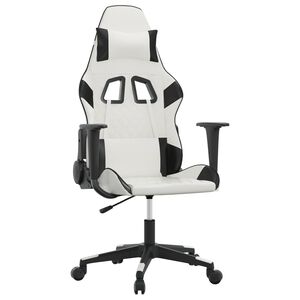 vidaXL gamingstol kunstl&aelig;der hvid og sort