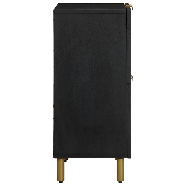 vidaXL skab 60x33x75 cm konstrueret tr&aelig; sort