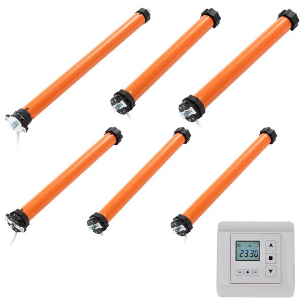 vidaXL r&oslash;rformet motors&aelig;t 6 dele med fjernbetjening