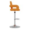 vidaXL barstole 2 stk. kunstl&aelig;der orange