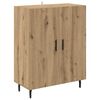 vidaXL Highboard 2 pcs Artisan Egetr&aelig; Konstrueret tr&aelig;