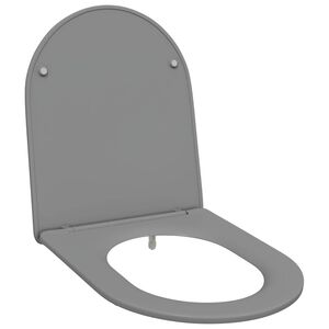 vidaXL Toilet s&aelig;de Gr&aring; 47 x 36 x 3,4 cm Duroplast
