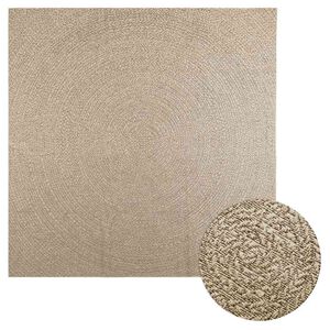 vidaXL gulvt&aelig;ppe ZIZUR beige 240x240cm jute-look indend&oslash;rs og udend&oslash;rs