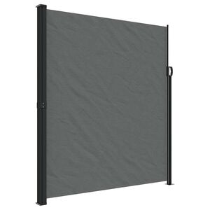 vidaXL sammenrullelig sidemarkise 220x600 cm antracitgr&aring;
