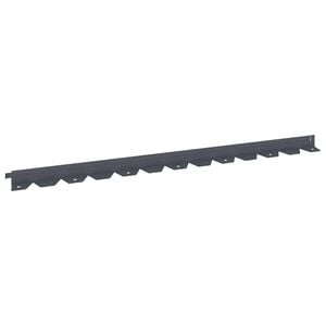 vidaXL Pl&aelig;nekant 10 stk. 102 x 4 x 4 cm St&aring;l Antracit