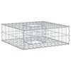 vidaXL Gabion h&oslash;jbed 60 x 60 x 20 cm Galvaniseret st&aring;l S&oslash;lv