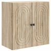 vidaXL V&aelig;gmonteret skab Sonoma-eg 59 x 31 x 60 cm Konstrueret tr&aelig;