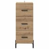 vidaXL Sideboard artisan eg 34 x 34.5 x 90 cm Konstrueret tr&aelig;