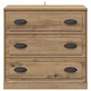 vidaXL Sideboard Artisan Egetr&aelig; 70 x 35,5 x 67,5 cm Konstrueret tr&aelig;