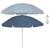 vidaXL strandparasol 240 cm blå
