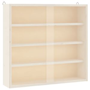 vidaXL Samlermontre i tr&aelig; med l&aring;ger 40x8,5x37 cm