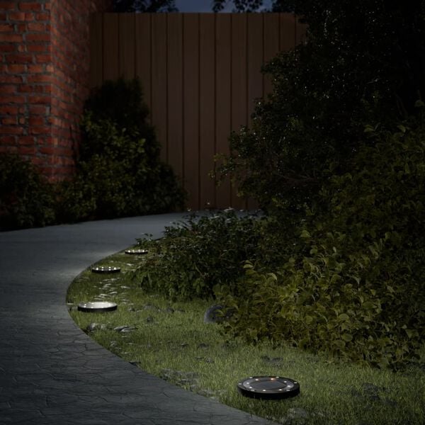 vidaXL solcellelamper med jordspyd 12 stk. varmt hvidt lys