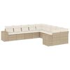 vidaXL sofas&aelig;t til haven 10 dele med hynder polyrattan beige