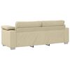 vidaXL Sofa Sæt 2 pcs Creme 219 x 77 x 82 cm Stof
