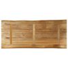 vidaXL bordplade 140x60x3,8 cm naturlig kant massivt ru mangotr&aelig;