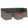vidaXL Havesofa S&aelig;t 7 stk. Gr&aring; polyrattan