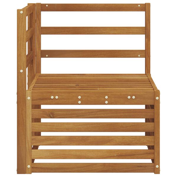 vidaXL Udend&oslash;rs Hj&oslash;rnesofa Massivt Akacietr&aelig; Naturfarvet