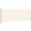 vidaXL sammenrullelig sidemarkise til terrassen 180x500 cm cremefarvet