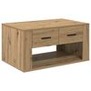 vidaXL Sofabord Artisan Egetr&aelig; 80 x 50 x 40 cm Konstrueret tr&aelig;