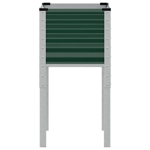 vidaXL haveplantekasse gr&oslash;n 45x45x88 cm st&aring;l