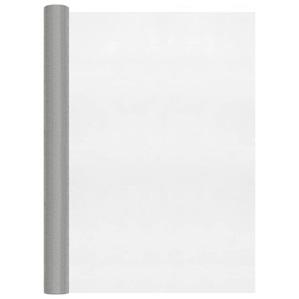 vidaXL net 80x1000 cm rustfrit st&aring;l s&oslash;lvfarvet