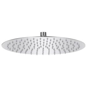 vidaXL regnbrusehoved 30 cm rund rustfrit st&aring;l 304