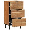 vidaXL Sideboard Naturfarvet 40 x 33,5 x 75 cm Massivt Akacietr&aelig;