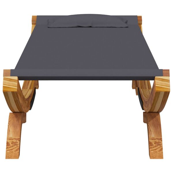 vidaXL loungeseng 100x188,5x44 cm bøjet træ antracitgrå