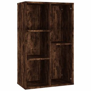 vidaXL bogreol/sk&aelig;nk 50x25x80 cm konstrueret tr&aelig; r&oslash;get egetr&aelig;