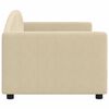 vidaXL daybed 80x200 cm stof cremefarvet