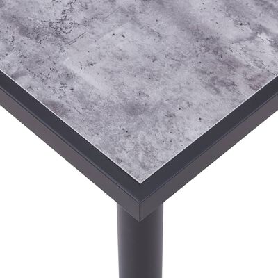 vidaXL spisebord 200x100x75 cm MDF sort og betongrå