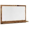 vidaXL badev&aelig;relsesskab m. spejl 60x11x37cm konstrueret tr&aelig; antikt tr&aelig;