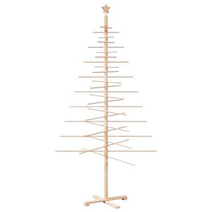 vidaXL dekorativt juletr&aelig; 210 cm massivt fyrretr&aelig;