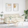 vidaXL modulsofa med hynder cremefarvet