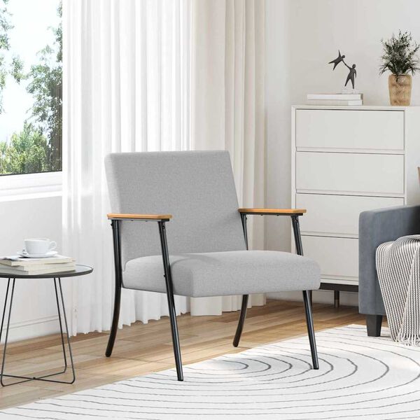 vidaXL l&aelig;nestol Skygr&aring; 59 x 75 x 78 cm Stof