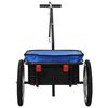 vidaXL cykeltrailer/trækvogn 155x60x83 cm stål blå