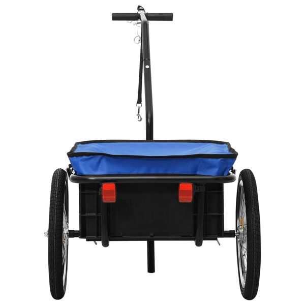 vidaXL cykeltrailer/trækvogn 155x60x83 cm stål blå