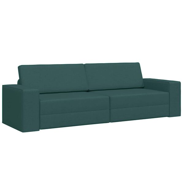 vidaXL Sovesofa 200cm M&oslash;rkegr&oslash;n Stof