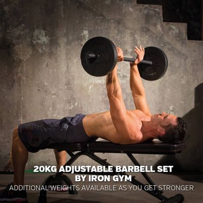 Iron Gym justerbart vægtstangsæt 20 kg IRG034