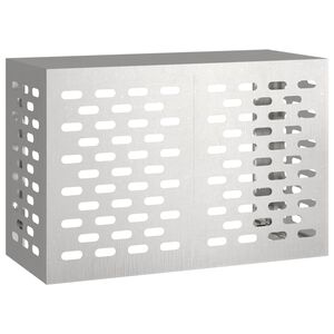 vidaXL Air Conditioner Cover S&oslash;lv 90 x 40 x 60 cm Rustfrit st&aring;l